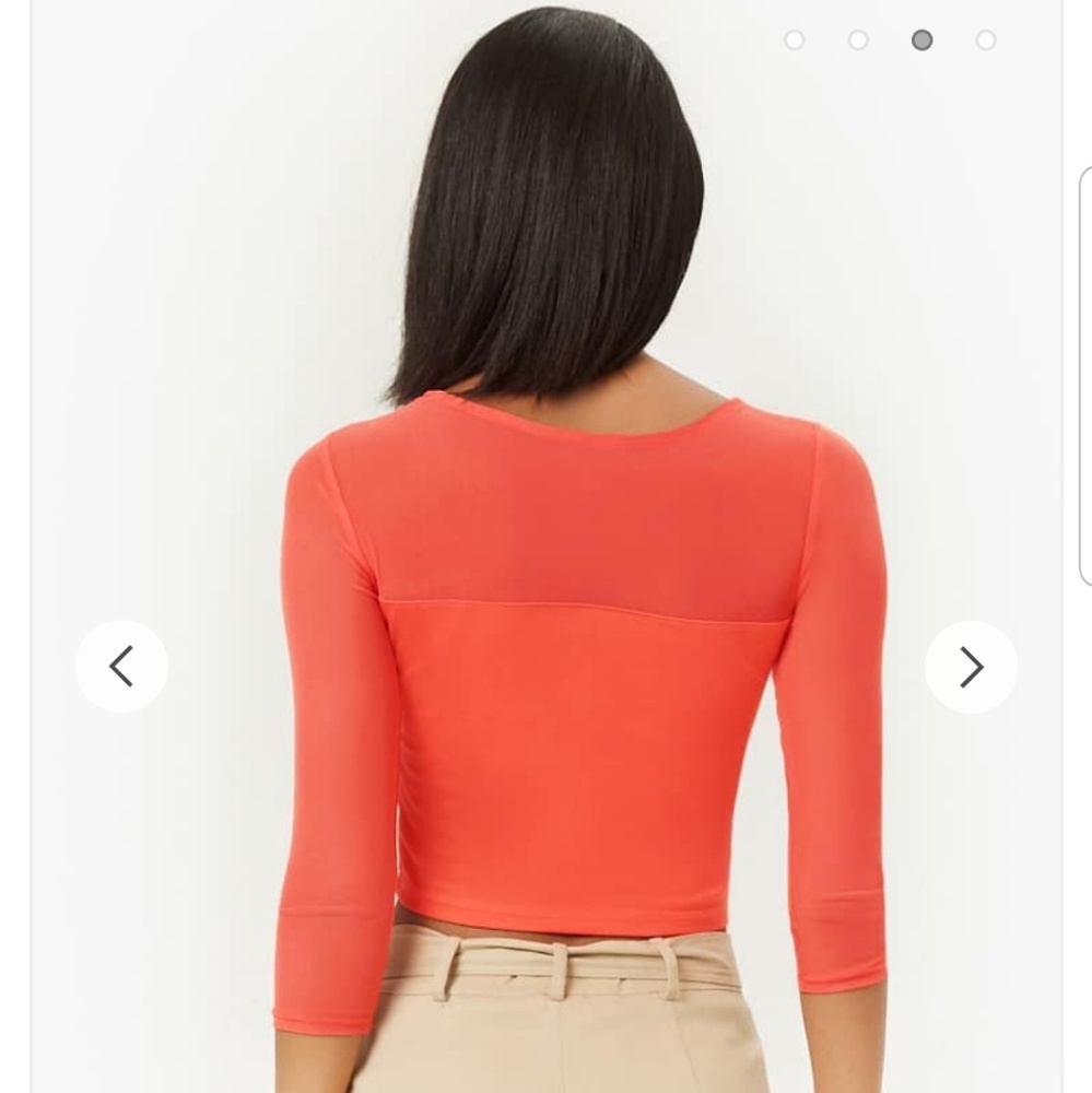 Illusion crop top sheer M - Picture 3 of 6